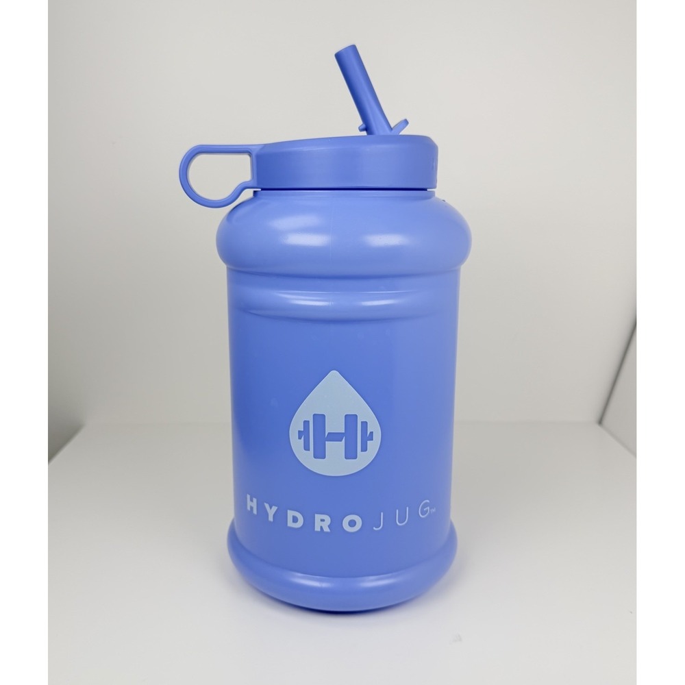 HydroJug 73oz Water Bottle Jug With Straw Lid Blue BPA Free Gym Fitness